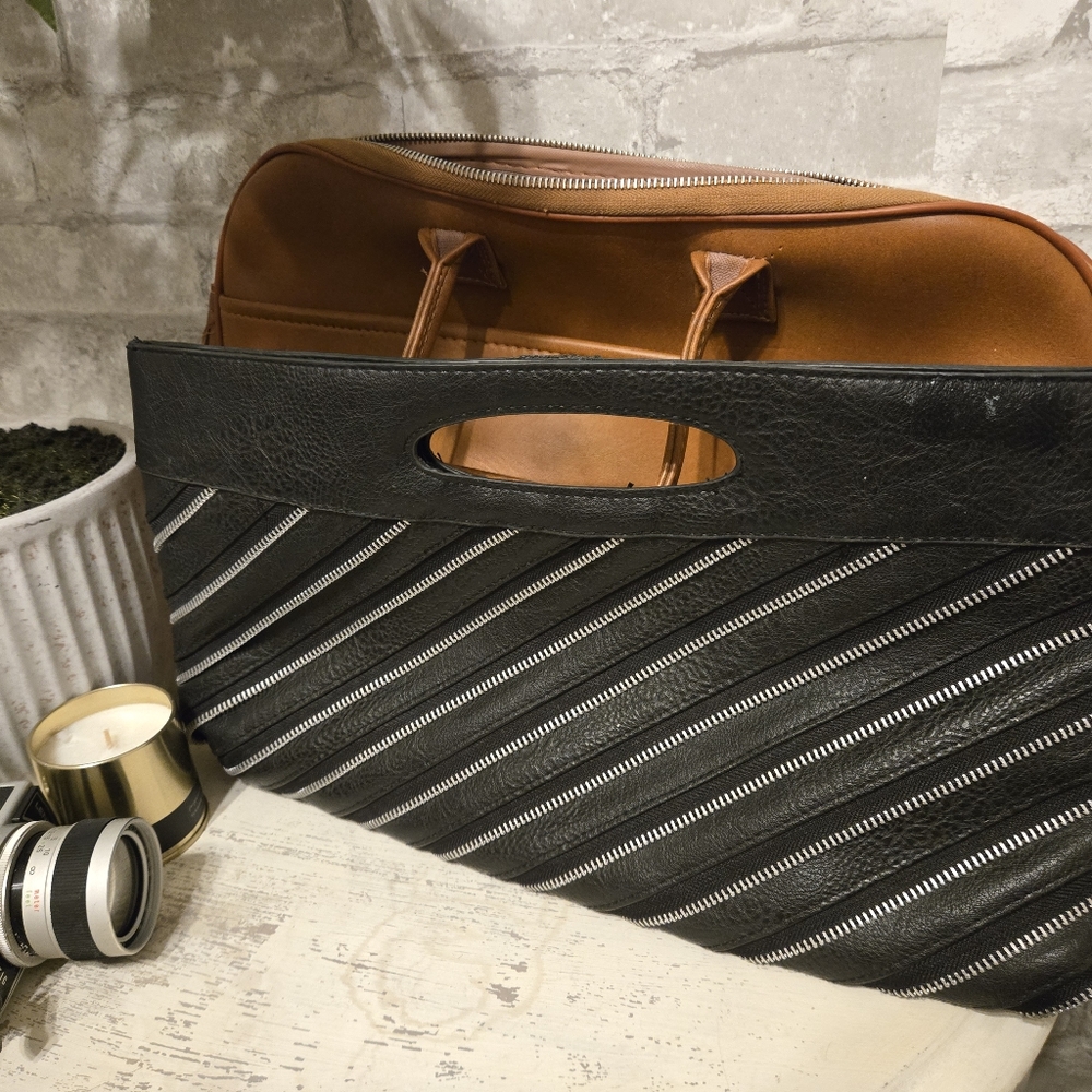 Stylish Black and Brown Men's Bag
